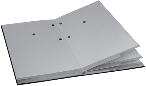 Vloeiboek Esselte 6210 karton 20 tabbladen zwart-1