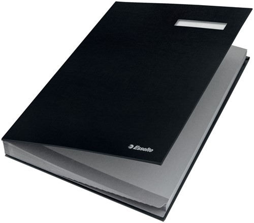 Vloeiboek Esselte 6210 karton 20 tabbladen zwart-4