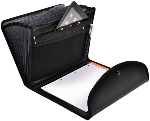 Sorteermap Exacompta Exactive Exacfolio A4 6 vakken PP zwart-4