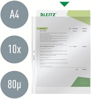 Showtas Leitz Premium standaard copy safe 0.09mm 4-gaats PVC A4 glashelder 100 stuks-4