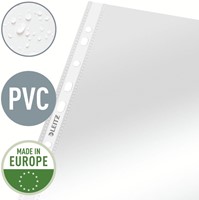 Showtas Leitz Premium standaard copy safe 0.09mm 4-gaats PVC A4 glashelder 100 stuks-5