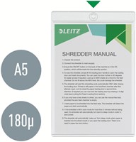 Insteekmap U-model Leitz Premium met ophangoog 0.20mm PVC A5 transparant 50 stuks-7