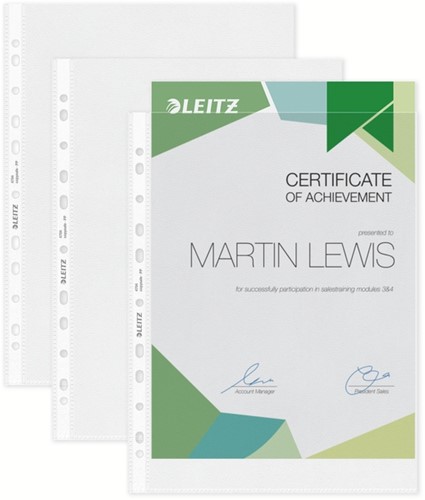 Showtas Leitz Premium 0.10mm PP A4 transparant 100 stuks-7