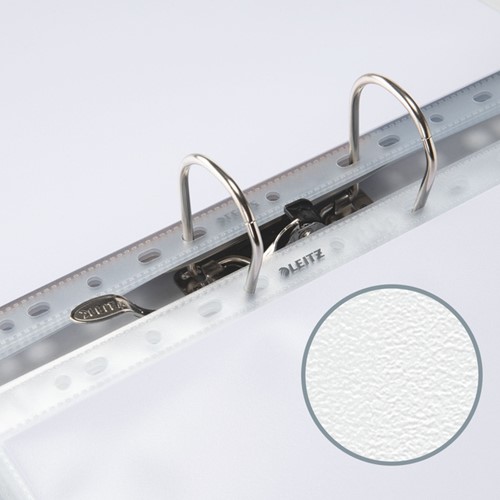 Showtas Leitz Premium standaard 11-gaats copy safe 0.085mm PP A4 transparant 100 stuks-7