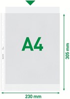 Showtas Leitz Premium standaard 11-gaats copy safe 0.085mm PP A4 transparant 100 stuks-9