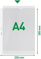 Showtas Leitz Premium copy safe 0.13mm 4-gaats PP A4 transparant 100 stuks-1
