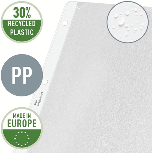Showtas Leitz Premium copy safe 0.13mm 4-gaats PP A4 transparant 100 stuks-4