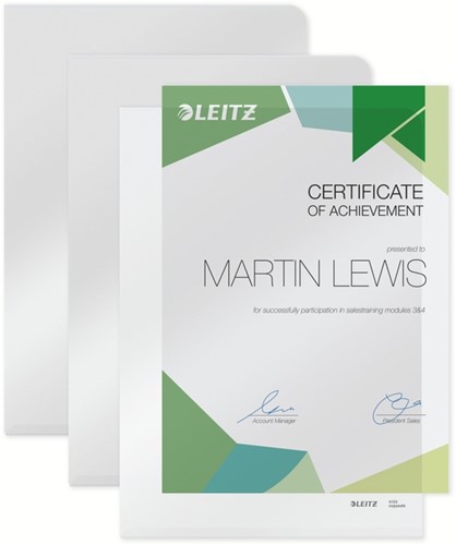 Insteekmap L-model Leitz Premium copy safe 0.15mm PVC A4 transparant 100 stuks-4