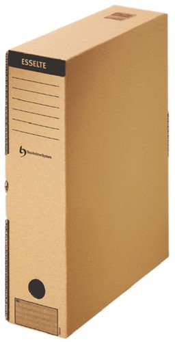 Archiefdoos Esselte A4 met bedrukking bruin-3