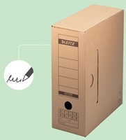 Archiefdoos met deksel Leitz Premium 120x275x325mm natuurbruin-11