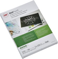 Lamineerhoes GBC A4 2x100micron mat 100 stuks