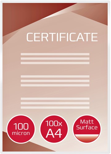 Lamineerhoes GBC A4 2x100micron mat 100 stuks-1