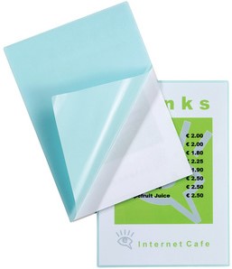 Lamineerhoes GBC A4 zelfklevend 2x125micron 100 stuks-2