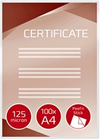 Lamineerhoes GBC A4 zelfklevend 2x125micron 100 stuks-1