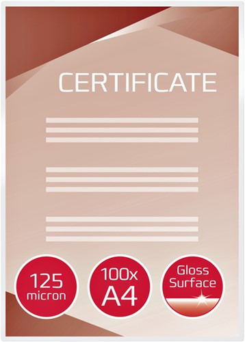 Lamineerhoes GBC A4 2x125micron 100 stuks-3