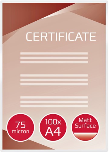 Lamineerhoes GBC A4 2x75micron mat 100 stuks-1