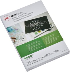 Lamineerhoes GBC A4 2x125micron mat 100 stuks