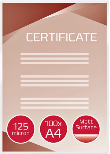 Lamineerhoes GBC A4 2x125micron mat 100 stuks-1