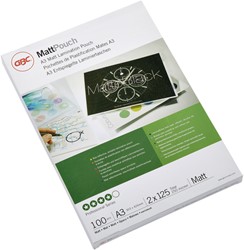 Lamineerhoes GBC A3 2x125micron mat 100 stuks