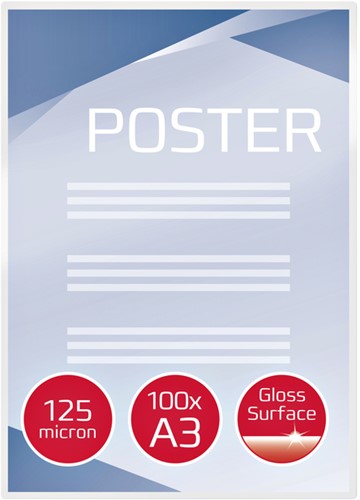 Lamineerhoes GBC A3 2x125micron mat 100 stuks-1