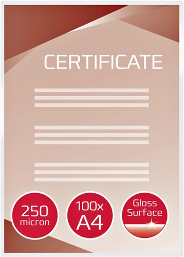 Lamineerhoes GBC A4 2x250micron 100 stuks-3