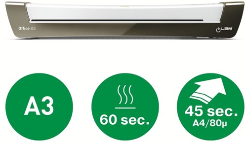 Lamineermachine Leitz iLAM Office A3 zilver-1