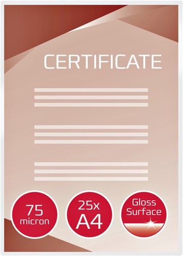 Lamineerhoes GBC A4 2x75micron 25 stuks-3