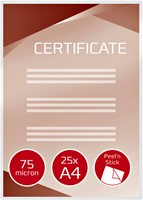 Lamineerhoes GBC A4 zelfklevend 2x75micron 25 stuks-1