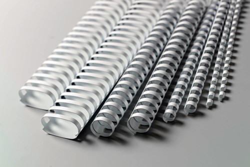 Bindrug GBC 19mm 21rings A4 wit 100 stuks-1