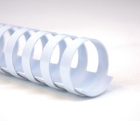 Bindrug GBC 25mm 21rings A4 wit 50 stuks-2