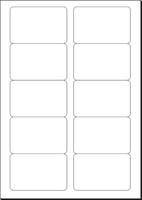 Visitekaart Sigel 85x55mm blanco 225gr ronde hoeken wit 100 stuks-1