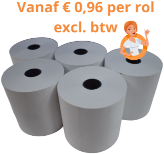50 st. kassarollen, 57x60x12 thermisch 50 meter