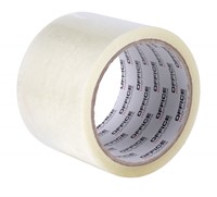 Verpakkingstape PP acryl, 72mmx55m, transparant
