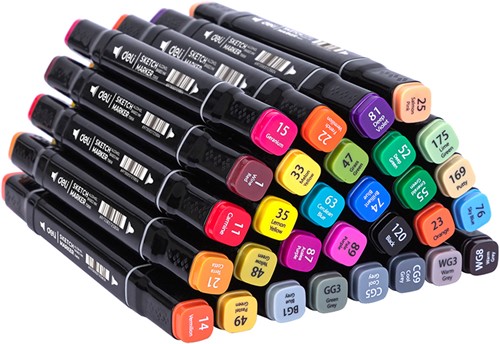 Alcohol marker sketch