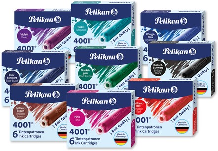 Inktpatroon Pelikan 4001 bruin 6 stuks-2