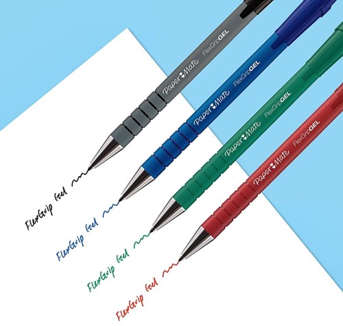 Balpen Paper Mate Flexgrip Ultra, medium, blauw, valuepack 30+6 gratis-1