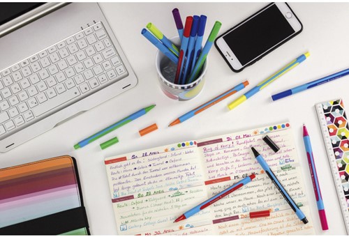 Balpen Schneider Slider Edge extra breed lichtblauw-2