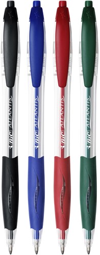 Balpen Bic Atlantis classic grip clic medium zwart-3