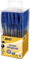 Balpen Bic Cristal, medium, blauw, in tubo verpakking-3