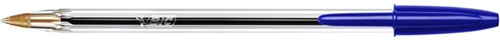 Balpen Bic Cristal, medium, blauw, in tubo verpakking