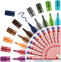 Permanent marker edding 3000, rond, 1.5-3mm, olijfgroen-3