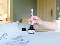 Permanent marker edding 3000, rond, 1.5-3mm, geel-8