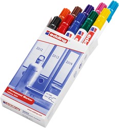 Permanent marker edding 3000, rond, 1.5-3mm, assorti, doos à 10 stuks