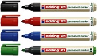 Permanent marker edding 21 Ecoline, rond, 1.5-3mm, assorti, doos à 4 stuks-2