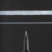 Viltstift Sakura Pen-touch extra fijn wit-1