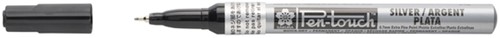Viltstift Sakura Pen-touch extra fijn zilver-2