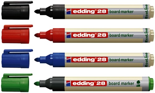 Whiteboardmarker edding 28 EcoLine rond 1.5-3mm blauw-2