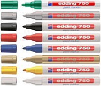 Paintmarker edding 750 op oliebasis 2-4mm rood-3