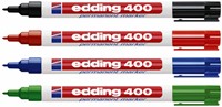 Permanent marker edding 400, rond, 1mm, blauw-2