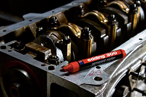 Permanent marker edding 300, rond, 1.5-3mm, rood-1